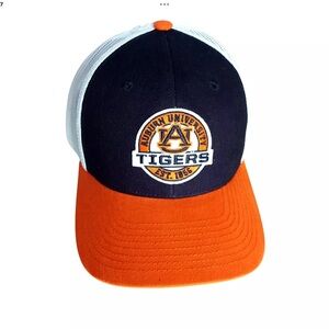 Auburn Tigers Hat White Blue Orange Trucker Mesh Snapback Cap OSFA New NCAA SEC